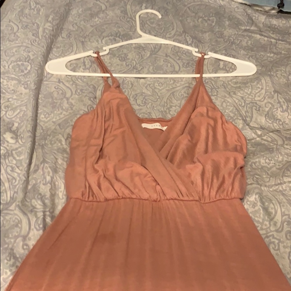 Pink Maxi Slit Dress